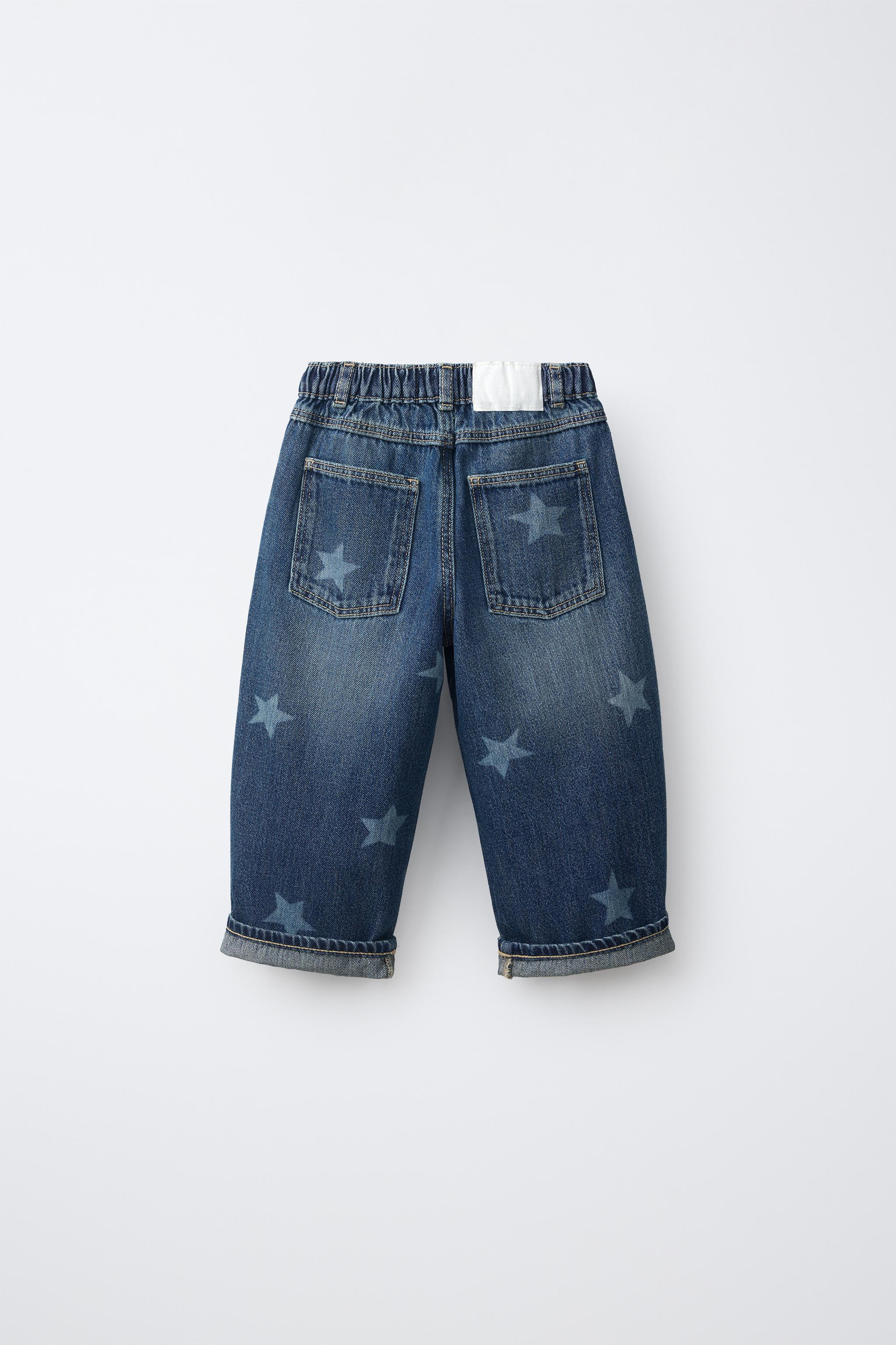 STAR PRINT RELAXED JEANS